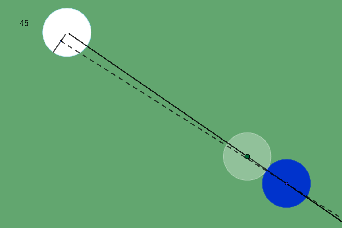 AIM Stop Shot, Throw the Object Ball into the Pocket Billiards and